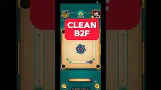 CLEAN break to finish 🔥 Trick shots 🌟#carrompool #carromdiscpool #shorts