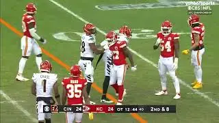 Joe Mixon fumble in Overtime against the Kansas City Chiefs