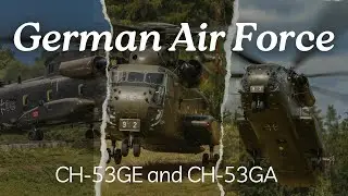 Training flight | German Air Force CH-53GE and CH-53GA