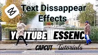How to create  the text behind and text disappearing effects on the same video.
