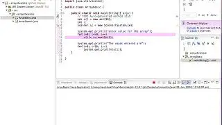 1-D Array Scanning and printing in Java