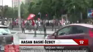 HASAN BASRİ ÖZBEY, CENAZEYE POLİS MÜDAHALESİNİ YORUMLUYOR