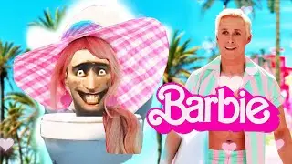 Skibidi Toilet but Barbie Girl
