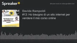 Ho bisogno di un sito internet per vendere il mio corso online?
