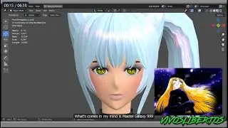 3D Anime Waifu doodle with FLATTITUDE