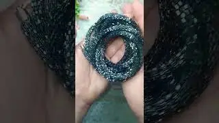 Лариат из рубки Toho hexagon крючком 