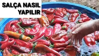 BİBER SALÇAMIZI YAPTIK ~SALÇA YAPIMI