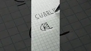 Charlie - i’m writing monograms every day. Follow me #tiktok #pen