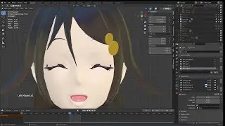 [Blender] Learning to animate face expressions using shape keys (mouth)