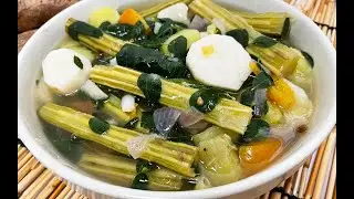 Dinengdeng Recipe with Bunga ng Malunggay (Moringa Pods) and Tugi (Lesser Yam)