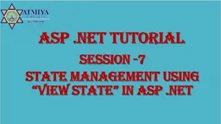 ASP .Net Session -7 : Session state management using "ViewState" in ASP .Net