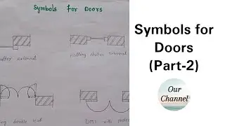 Symbols used for Doors in Civil Engineering (Part-2) | Engineering Drawing | Civil Engineering