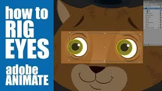 Adobe Animate - The best way to rig the eyes and mask the irises