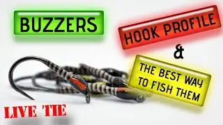 Fly Tying, Buzzers Live tie and discussion. Thoughts on hook profile and the best way to fish them.