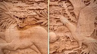 The legendary qilin and phoenix