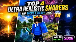 🔥 TOP 4 ULTRA REALISTIC Shaders for MCPE 1.26.32+ (2026) 😱 