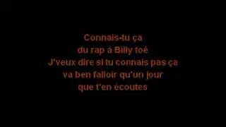 Le rap à Billy Lucien Francoeur Vrai karaoké