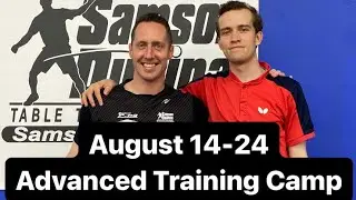 Come check out our advanced training camp and major USATT tournament!