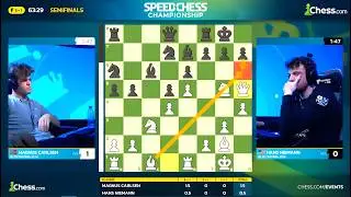 Magnus Carlsen vs Hans Niemann | Speed Chess Championship | Game 3