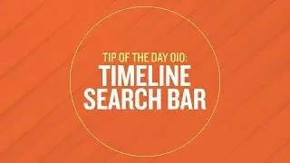 Tip 010 - Timeline Search Bar in After Effects