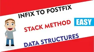 Infix to Postfix Conversion using Stack in Data structure in Hindi/Urdu - Conversion Rules Examples