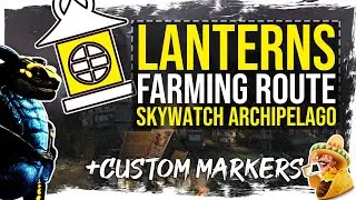 Guild Wars 2 - Skywatch Archipelago - Lantern Farm with Custom Markers