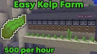 INFINITE Kelp AFK Minecraft Farm (500 per hour!)