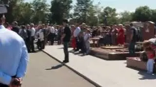 Беслан. 3.12.2012. Церемония на мемориальном кладбище.