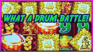 J AND D MEGA $8.80 MAX SPIN COMEBACK SESSION Dancing Drums Scientific Games BATTLE ROYAL!!!