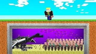 Minecraft, but villagers literally beat the game for me