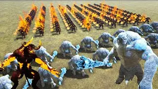 INFERNAL MINOTAUR vs FROSTBORNE CYCLOPS | Ark Battle