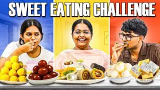SWEET EATING CHALLENGE ft.@sneholic @JustBananaPranav 🥳❤️ || #momfluencer #challenge #diwali