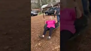 70 yr old Tries Saucer Swing for the First Time