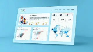 Paris 2024 Olympics Dashboard Project in PowerBI with Python | The Developer