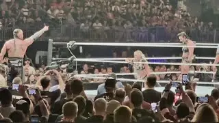 Rhea Ripley & Damian Priest vs Liv Morgan & Dominik Mysterio [Live Crowd Pops] | WWE Bash In Berlin