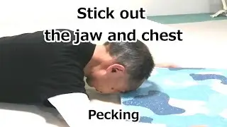 Stick out the jaw and chest