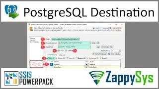 SSIS PostgreSQL Destination - Perform bulk Insert/Update/Delete/Upsert data in PostgreSQL Table