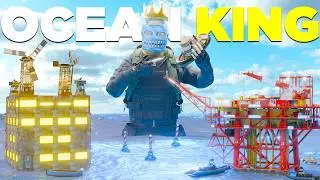 How A 8,000+ Hour SOLO Built an Ocean Base Next to Oil Rig  - Rust Movie