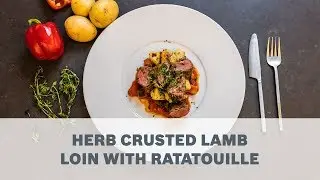 Herb Crusted Lamb Loin with Ratatouille Recipe - Cooking with Bosch