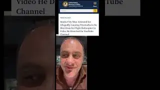 YouTuber arrested for shooting fireworks from helicopter.