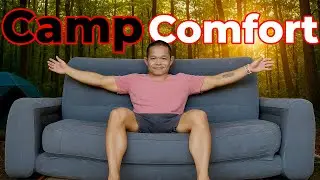 How to Make Camping Super Comfy for Cheap! Intex Inflatable Sofabed Review
