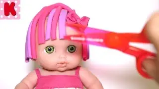 Куклы пупсики делаем прическу. Салон красоты для куклы