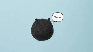 La Chatte Pillow-Black