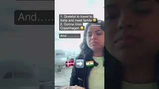 Airport diaries | Denmark to India travel #kritiprajapati #shorts