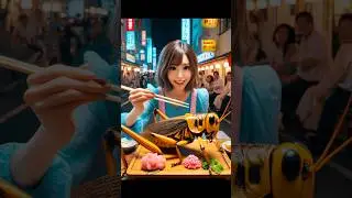Street mukbang in asia #mukbang #aidrawing #asianfood shocking food #koreanfood #chinesefood #sushi