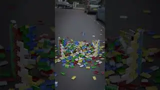 700 lego pcs VS Bowling Ball (4k video)