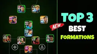 Top 3 Best Formations In eFootball 2024 Mobile || Best Formation eFootball 2024 🔥