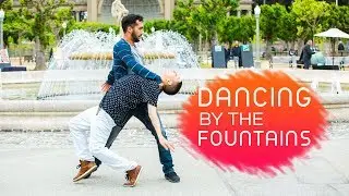 Dancing by the Fountains ("La Gripe” by La Maxima 79) - Social Dance | #OmniImprov