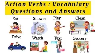Common Action Verbs || Questions and Answers || #spokenenglish