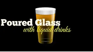 Poured Glass Animation With gradient | Linear gradient | CSS animation